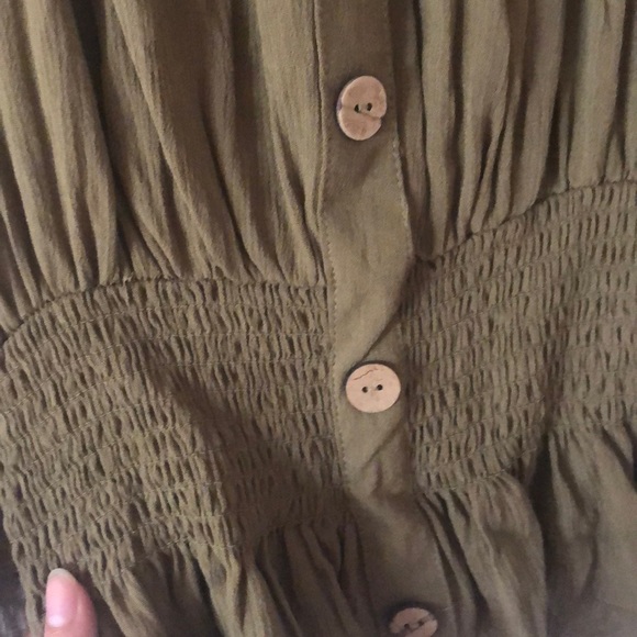 Button Peplum Top - Picture 4 of 6